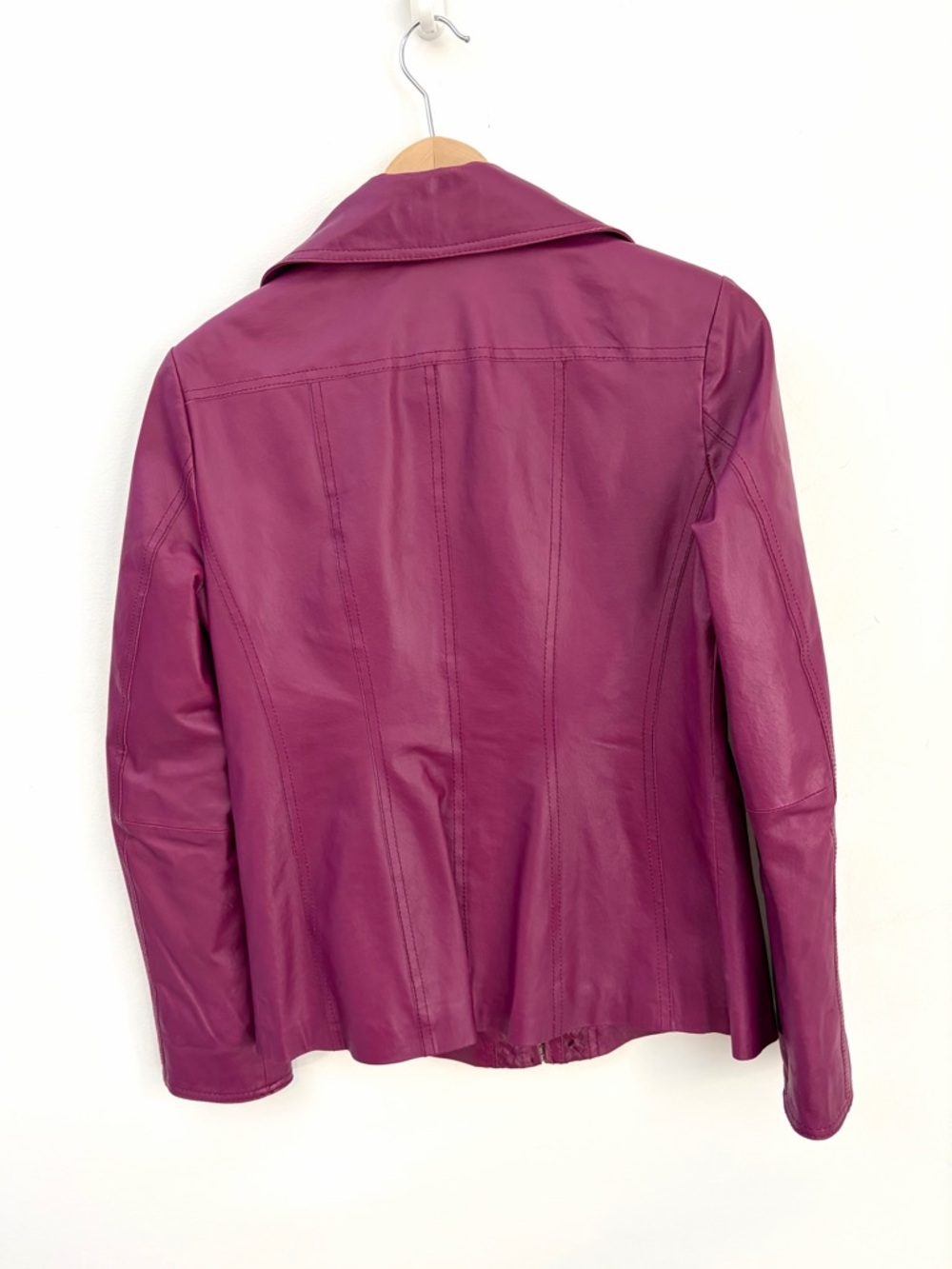 Vintage Y2K - Guillaume - Barbiecore Moto Leather Jacket - Small - Picture 2 of 10